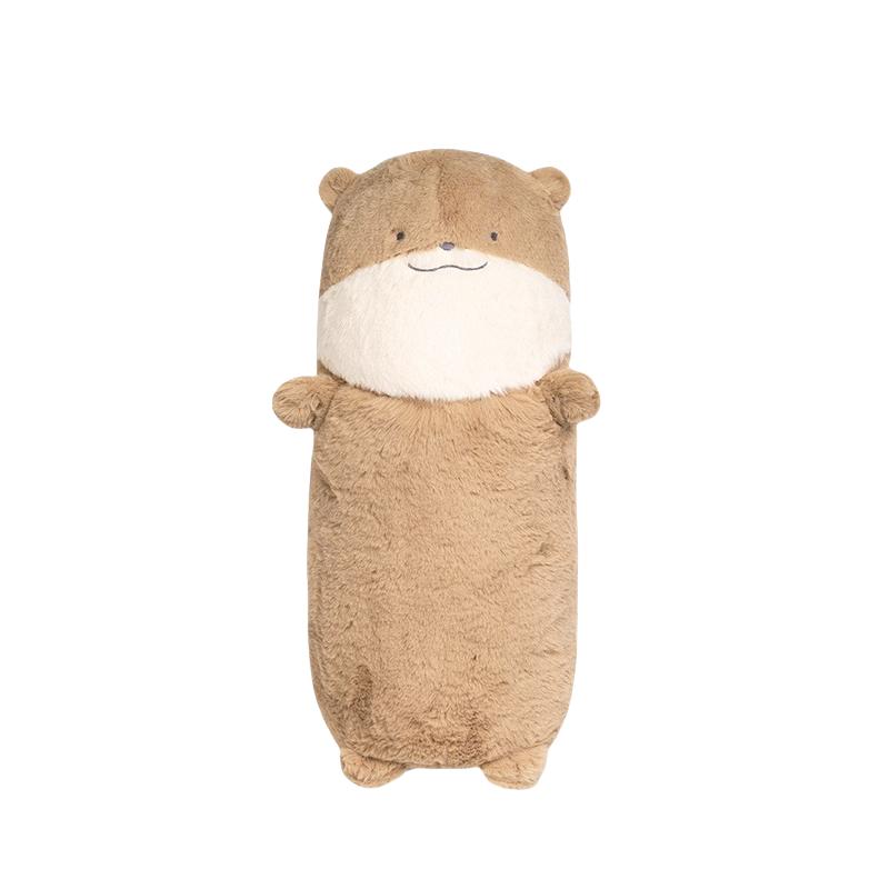 50cm Gemütlich Warm Cartoon Fischotter Plüschtier Baumwolle Gefüllt Langes Wurfkissen Weiches Büro Nickerkissen Schöne Zimmerdekoration 50cm