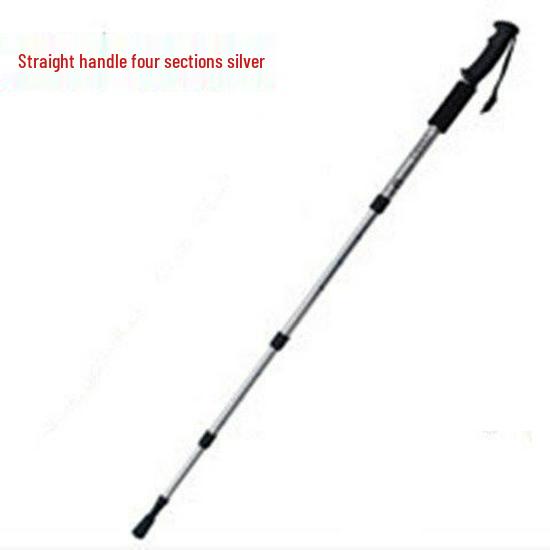 Leichter, faltbarer Senior Nordic Walking Trekkingstock mit geriffeltem 4-teiligem Teleskopgriff