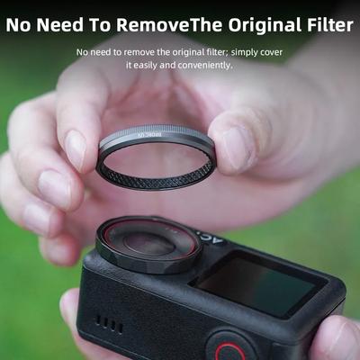 BRDRC Lens Filters for DJI Action 5 Pro/Action 4 Camera UV/CPL ND 8/16/32/64 Neutral Density Filter Kit HD Optical Glass Lens