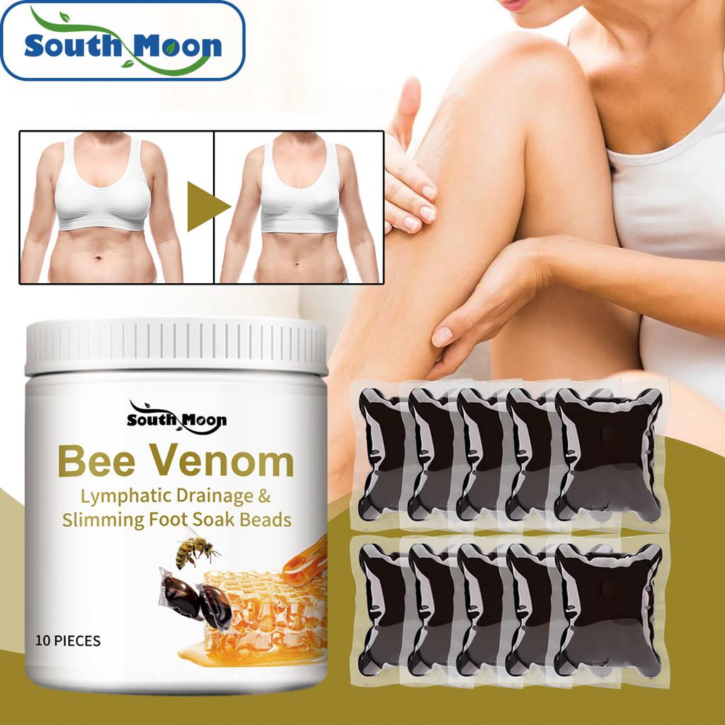 Pérolas para Banho de Pés com Veneno de Abelha Natural Aliviar Desconforto nas Pernas Limpar Hidratar