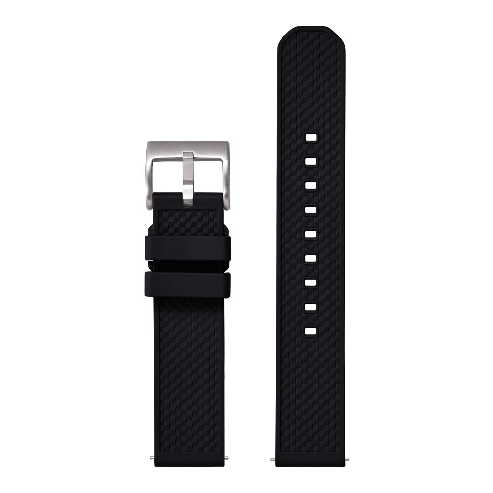 

Graininess Fluoroelastomer Watch Strap Quick Release FKM Rubber Watch Band 18mm 20mm 22mm Watch Strap For Each Brand Watches 22mm