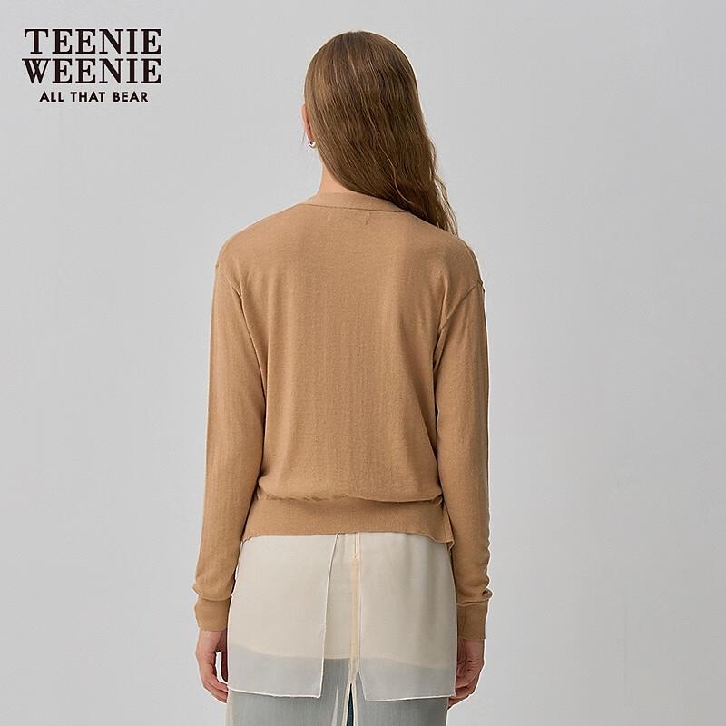 Teenie Weenie Women's 2025 Spring Layered Knit Cardigan