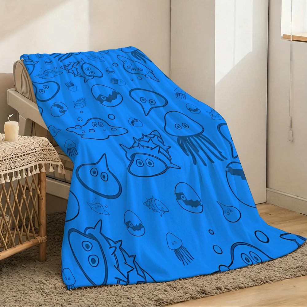 Slime MoriMori Dragon Quest Throw Lightweight 240g Flannel Blanket Soft Skin-friendly for Summer Cooling