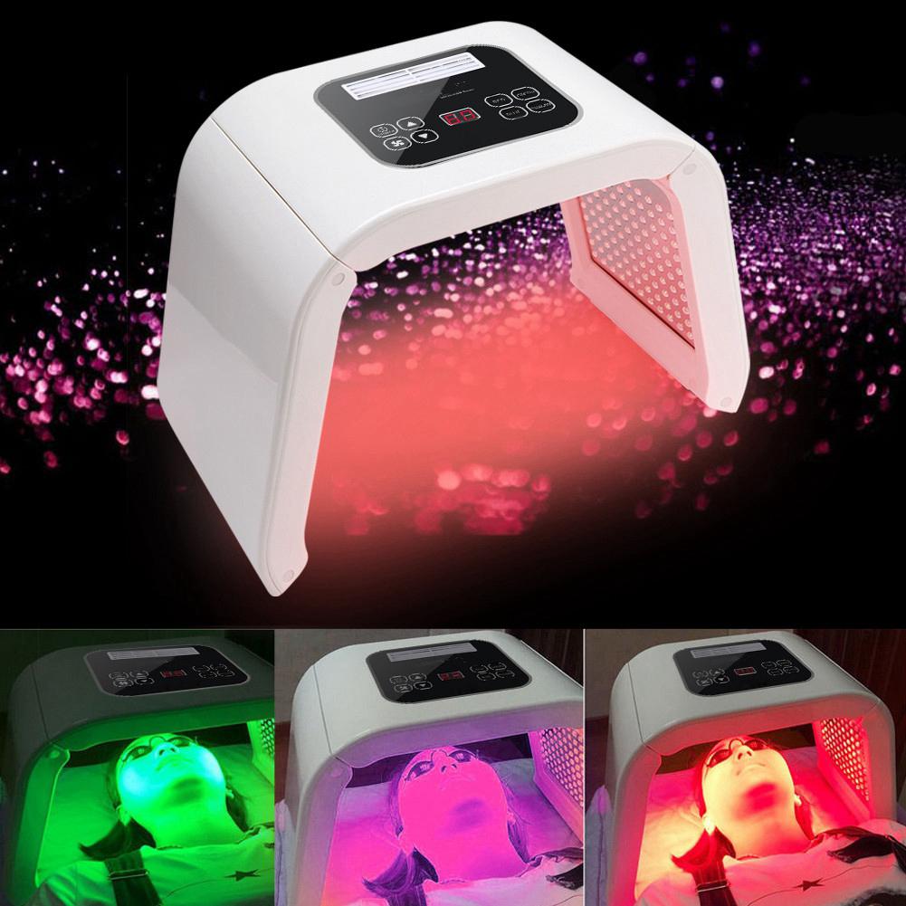 PDT 4Colors LED Light Photodynamic Facial Skin Care Rejuvenation Photon Therapy Machine US Plug 100-