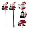 Christmas Santa Solar Kettle Lights Hanging LED Santa Claus Watering Can Light Outdoor Garden Lights for Patio Pathway Yard Xmas