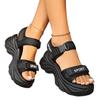 Modeschuhe für Damen 2024 Neue Sandalen mit Schnallenriemen für Damen Mode Mesh Casual Sandalen Damen Heißer Verkauf Peep Toe Plateau Sandalen