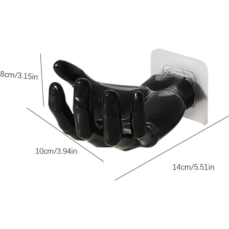 Funny Palm Up Hook Soap Holder Finger Hand Shape Design Wall Hanger Hooks Bathroom Storage Display Rack Decor Home Organization