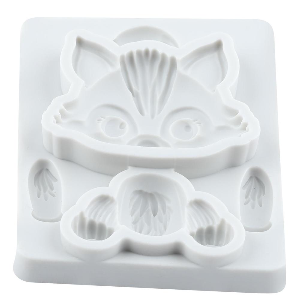 Wolf Silicone Mold Woodland Animal Fondant Molds Cake Decorating Tools Cupcake Topper Candy Resin Clay Chocolate Gumpaste Mold