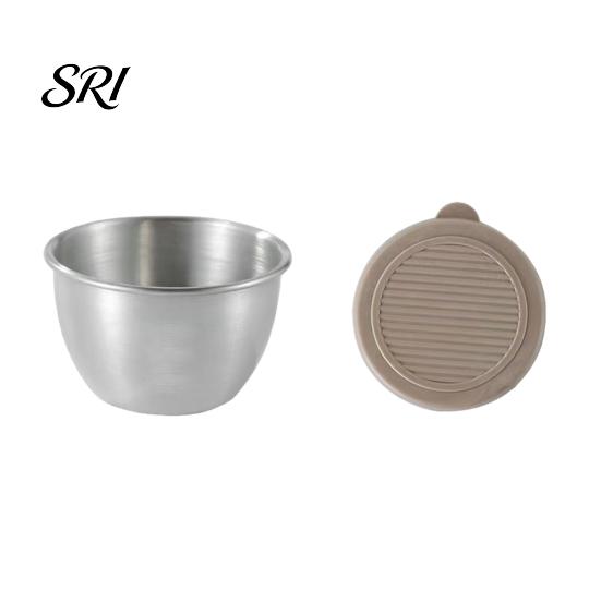 Travel Condiment Container Salad Dressing 1.6oz Leakproof Airtight Dip with Lids Reusable Lunch Box Sauce Holder Stainless Steel Cups for Boxes