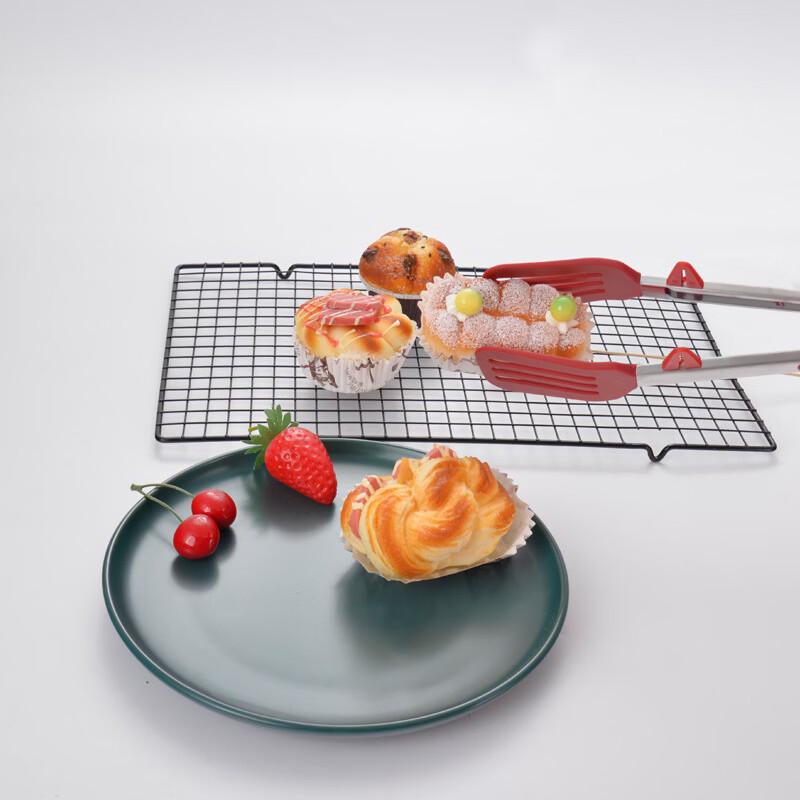 ZISIZ 12-inch Red Multi-Purpose Food Tongs
