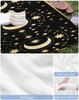 Beach Towel Stars Moon Bath Pool Towels Black Bohemian Gorgeous Starry Night Soft Absorbent Beach Towel Lightweight Large Quick
