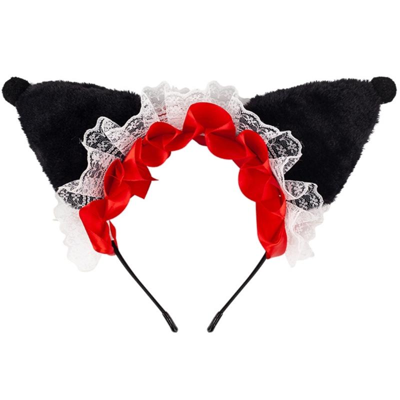 Cartoon Cats Plush Headband Soft And Comfortable Hair Accessories For Children Teens And Cartoon Loving Adults