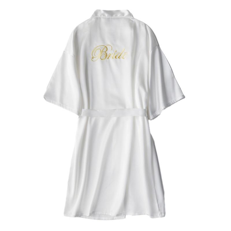 

Сексуальная и элегантная женская одежда для сна невесты из полиэфирного волокна Bride White,M