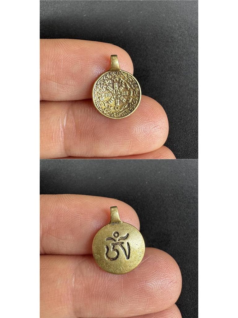 Tibetan Handmade Copper Trumpet Pendant for Buddhist Beads Bracelet