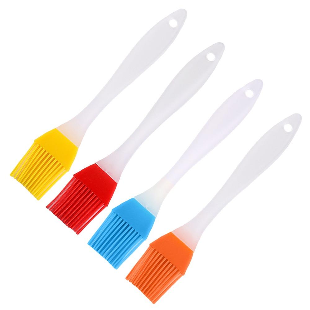 4pcs Kitchen Gadget Basting Brush Silicone Cooking Brush Reusable Baking Brush Cake