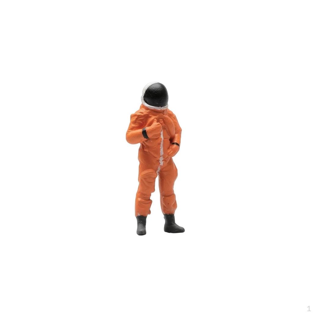 Astronaut Figurine HandPainted Miniature Detailed Cosmonaut Figure for Model Builders,