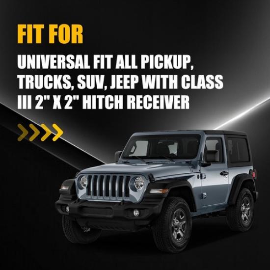 Running Brake Reverse Red 15 LED Towing Hitch Cover Light For Trucks 2" Receiver