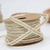 10M/Roll Jute Rolls Hessian Ribbon With Lace Vintage Rustic Wedding Decoration DIY Crafts Ornament Party Wedding Decor Gift Pack
