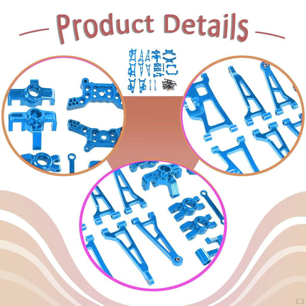 1/14 RC Car Upgrades Front and Rear Shock Aluminum Alloy DIY Accessories Accessory Lower