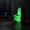 Bookshelf Skull Statue 3D Printed Hand Figurine, Glow-in-the-Dark Ghost Statue, Horror PLA Figurine Skeleton Ornament for Home Office Desk Decoration
