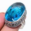 Natural Swiss Blue Topaz Gemstone 925 Sterling Silver Jewelry Ring Size 9.5 P7p34