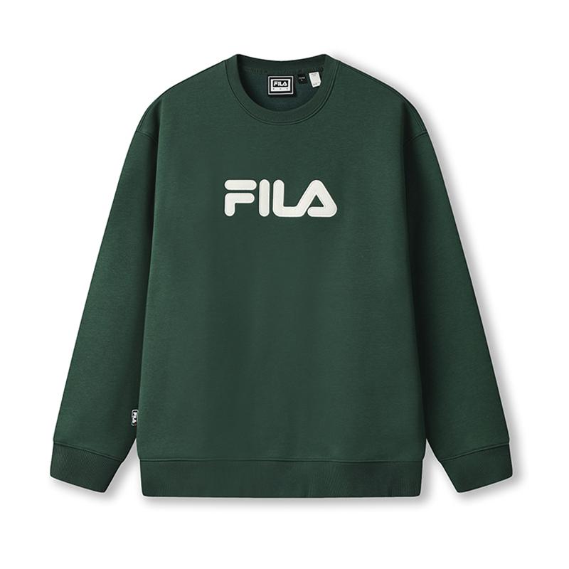 

Fila Оригинальный флисовый пуловер Модный Классический Универсальный Мягкий Удобный Теплый Свободный Свитшот Свитшот Унисекс F51U549202F-GN XS