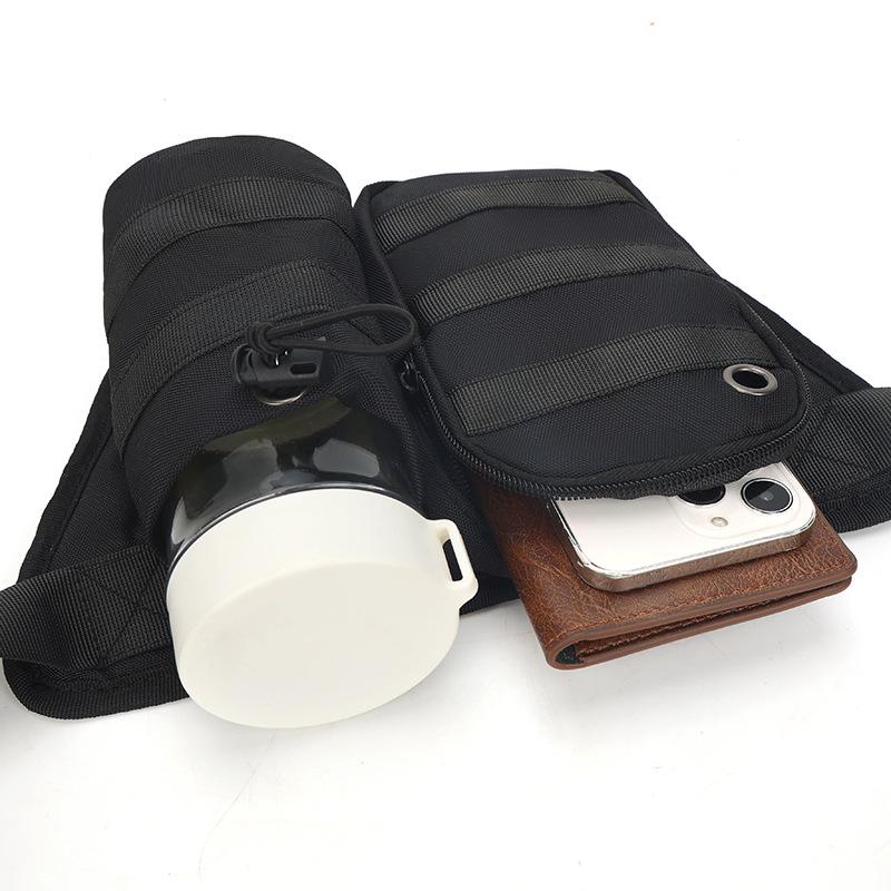 Unisex Hüfttasche Brusttasche Umhängetasche Hüfttasche Gürteltasche Canvas