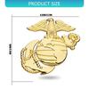 Weather Resistant Car Decal Celebrating US Marine Corps 250th Anniversary Featuring 3D Shape & Enamel Coloring for Auto