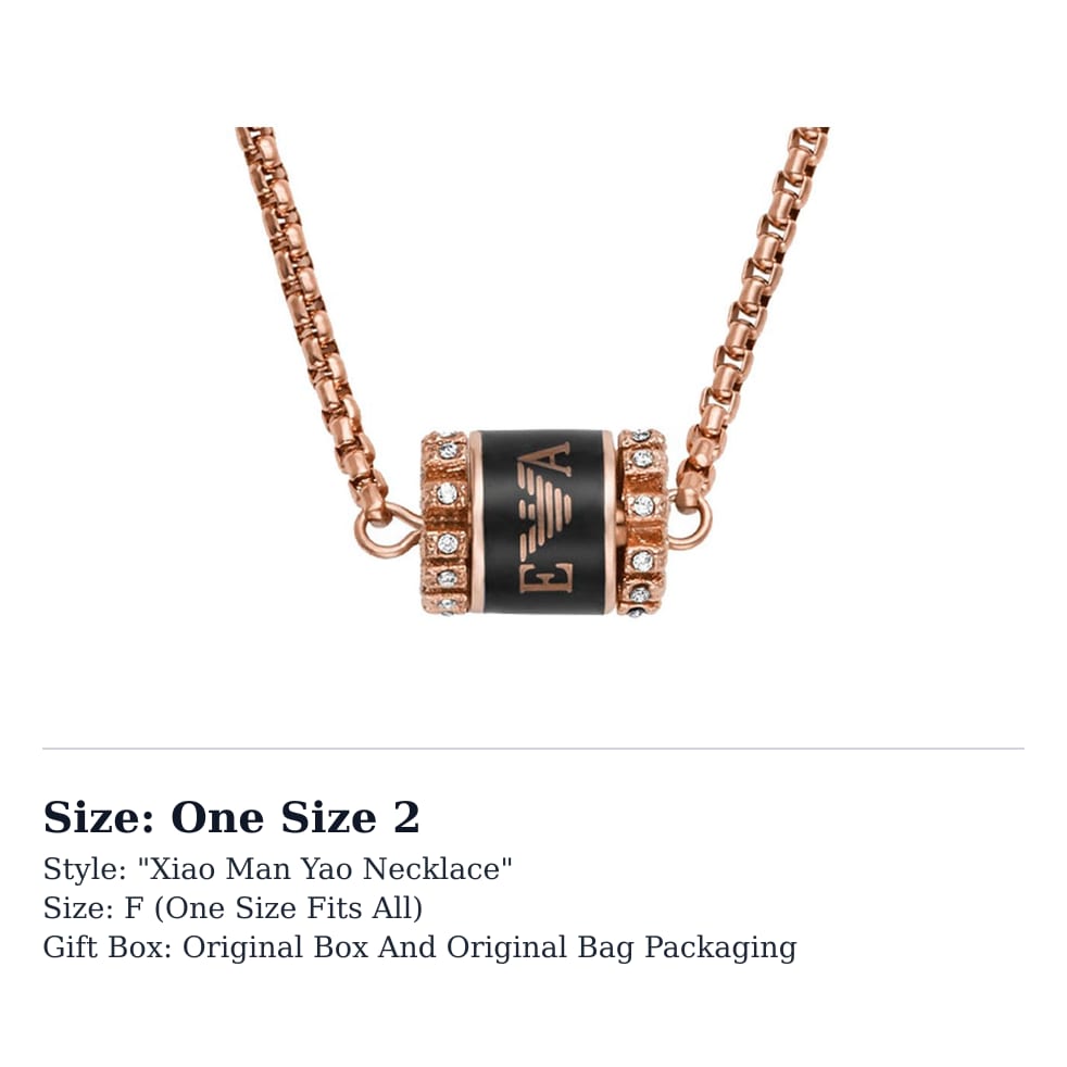 Emporio Armani Crystal-embellishment Necklace EGS2841221
