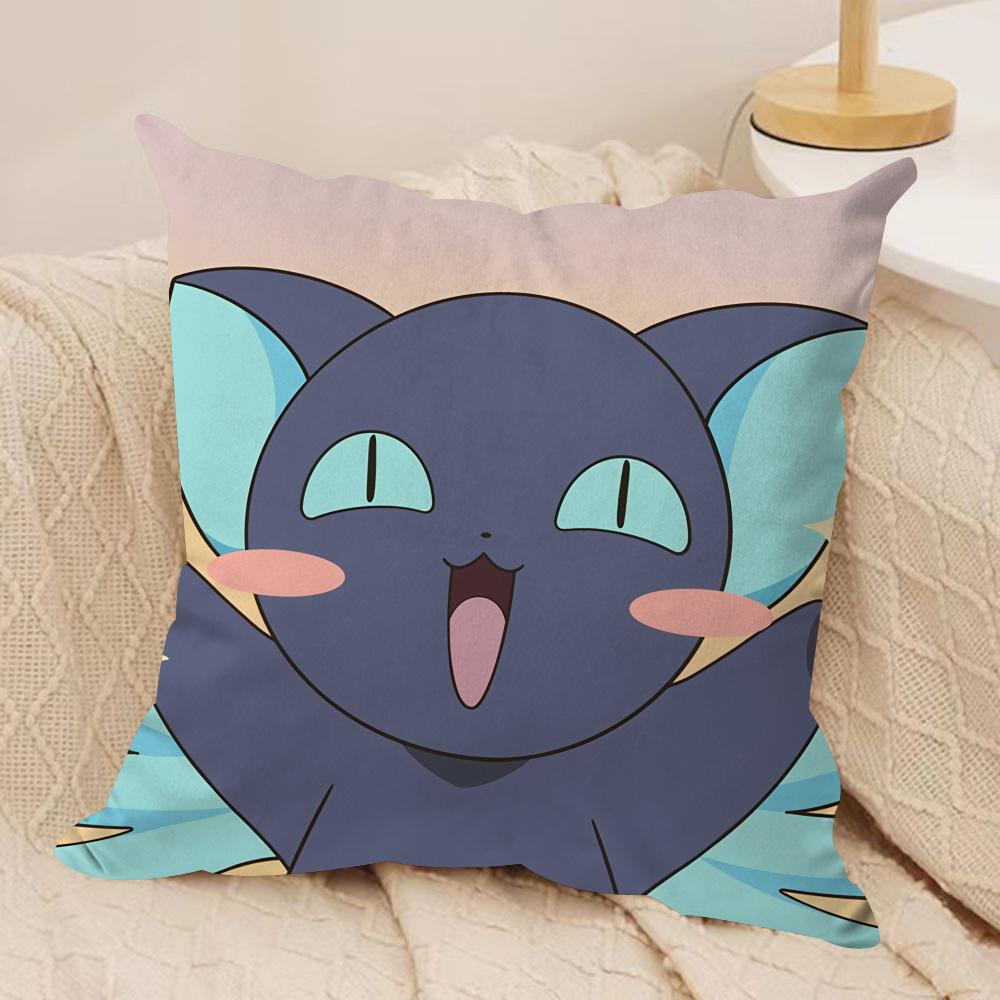 Anime CCardcaptor SSakura Kissenbezug Seidiger Kurzer Plüsch Versteckter Reißverschluss Staubdicht Sofa Kissenbezug Für Heimdekoration