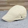 Korean Cotton Duckbill Cap: British Men's Solid Beret, Women's Painter Hat for Spring/Summer