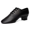 Chłopięce Męskie Chłopięce Międzynarodowe Standardowe Buty do Tańca Balowego Konkursowe Latin Tango Walc Jazz Nowoczesne Buty do Tańca Obcas 3.5CM