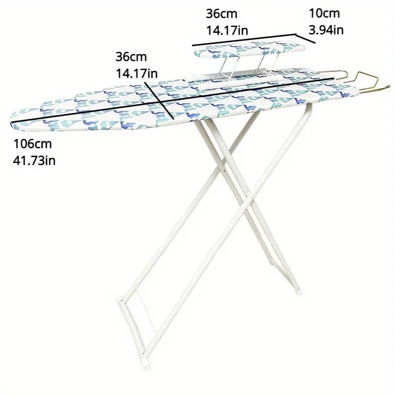 Adjustable Ironing Board with Heat-Resistant Cover Non-Slip Extended Desktop Ironing Board Foldable Home Ironing Operation Board