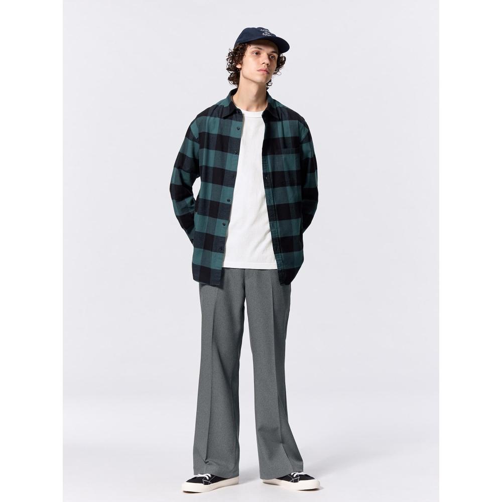 

GU by Uniqlo Расклешенные брюки стандартной длины 73,5–77,5 см 06 GRAY/XS