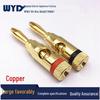 Gold-Plated Copper 4mm Solderless Audio Banana Plug for Speaker Cables