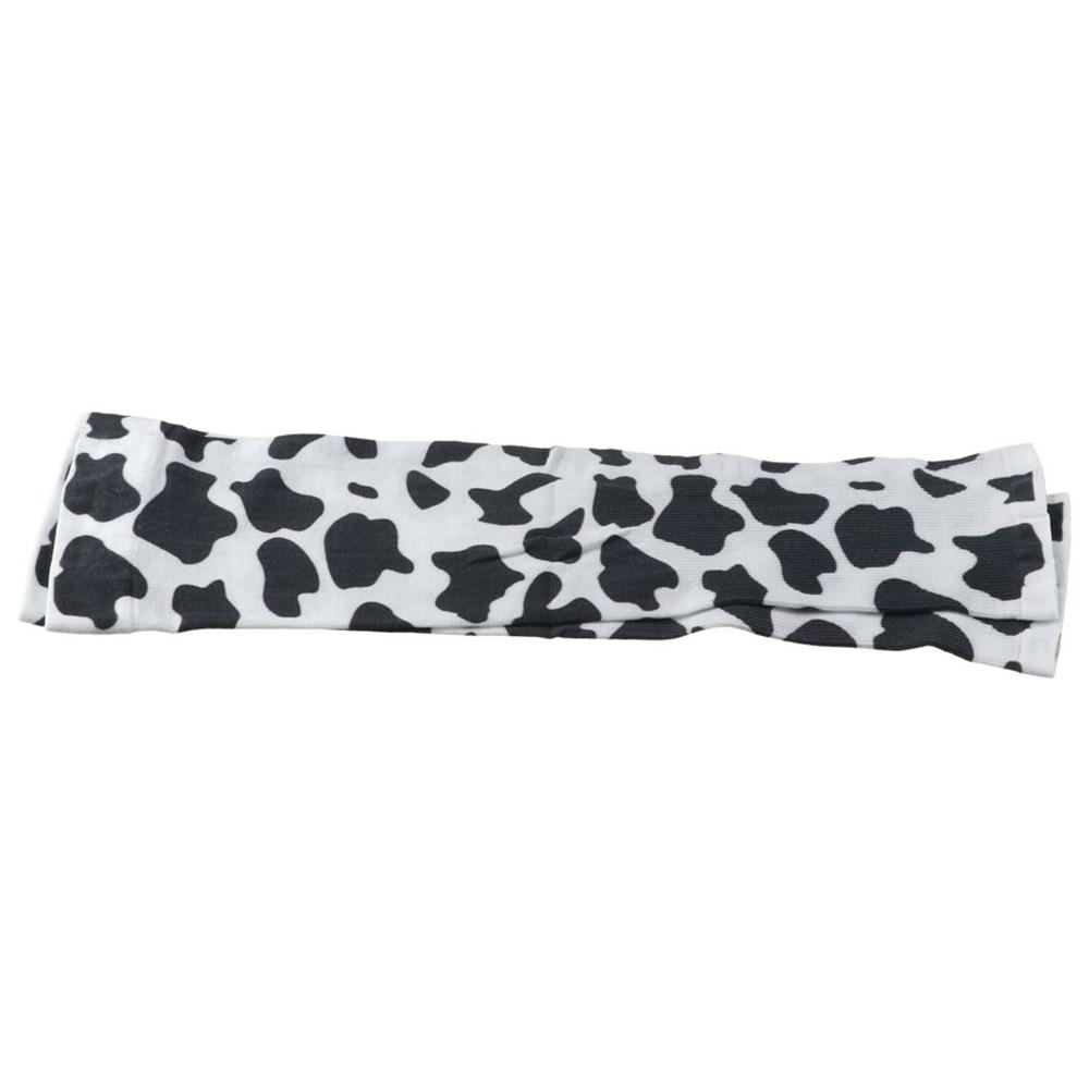1Pair UV Resistant Sleeve Cover Cow Pattern Ice Sleeves Durable Ice Silk Sleeves  Outdoor