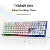 Luminous Wired USB Keyboard with Mechanical Feel for Gaming & Universal Laptop/Computer Use