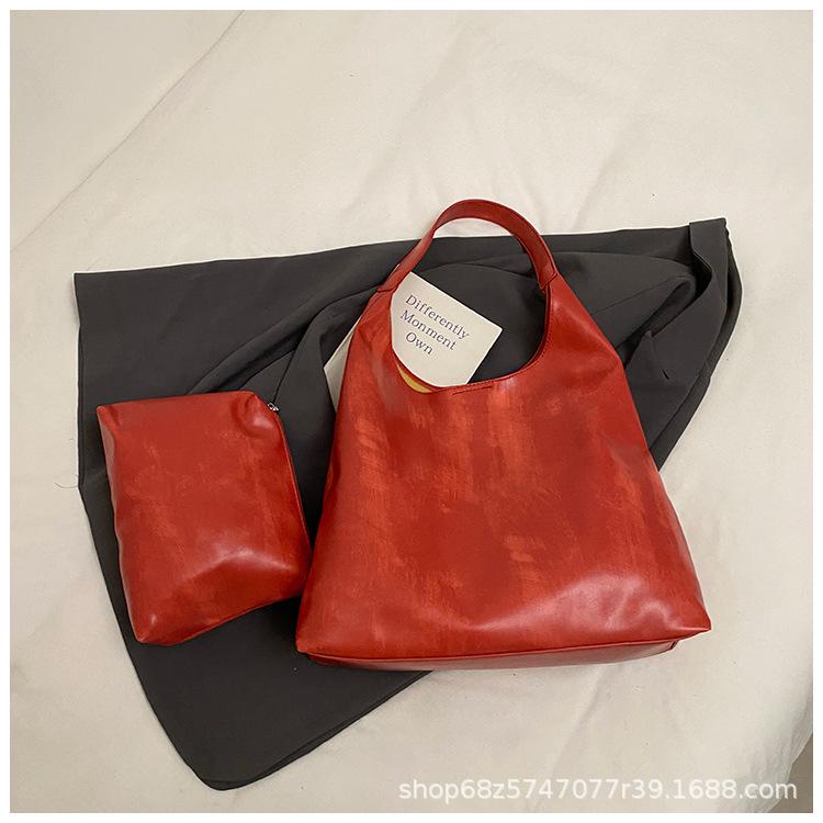 Summer Super Popular Large-capacity Bag Women's 2025 New Simple Casual Shoulder Underarm Bag Commuter Tote Bag