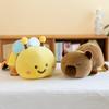 Adorable Capybara Turns Into Bee Stuffed Toy Doll Pillow Perfect For Children Gifts