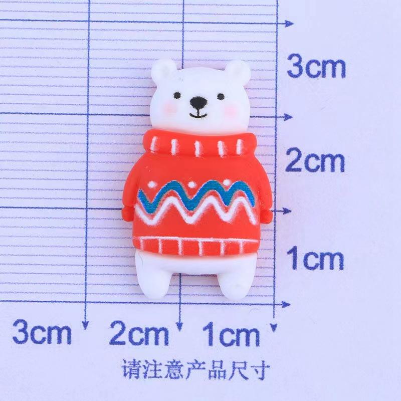 12Pcs New Cute Mini Christmas Series Flat Back Resin Cabochons Scrapbooking DIY Jewelry Craft Decoration Accessorie
