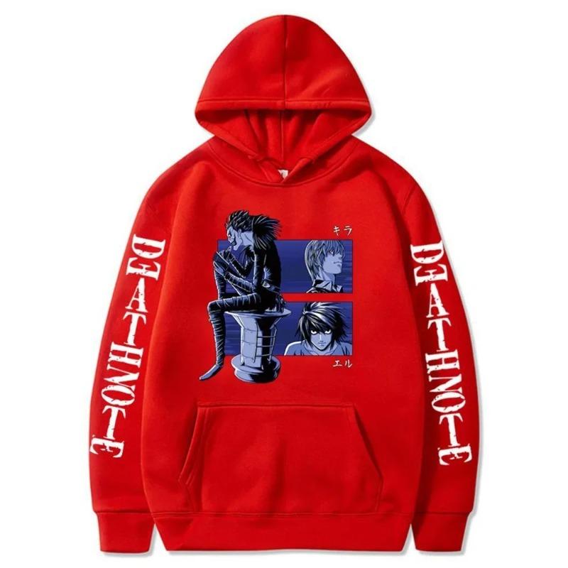 Autumn Anime Death Note Ryuk Graphic Printed Hooded Men Women Manga Hoodies Sweatshirt Harajuku Unisex Streetwear