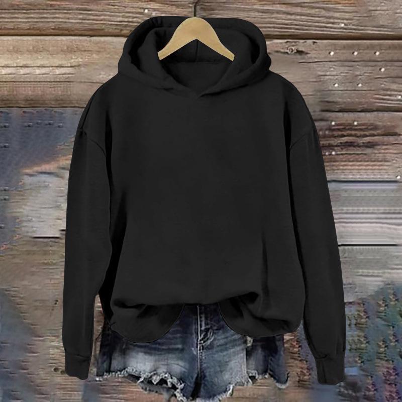 2025 Women's Bestseller Hooded Sweatshirt, No Drawstring or Pockets, Round Neck, Sizes S-5XL