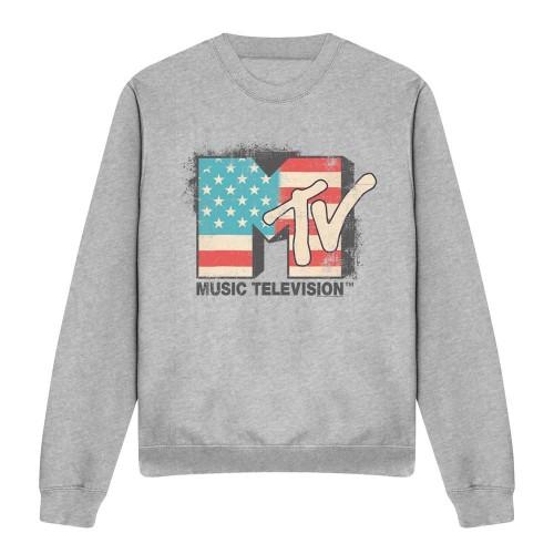 MTV Unisex Vuxen Amerikansk Logotyp Huvtröja