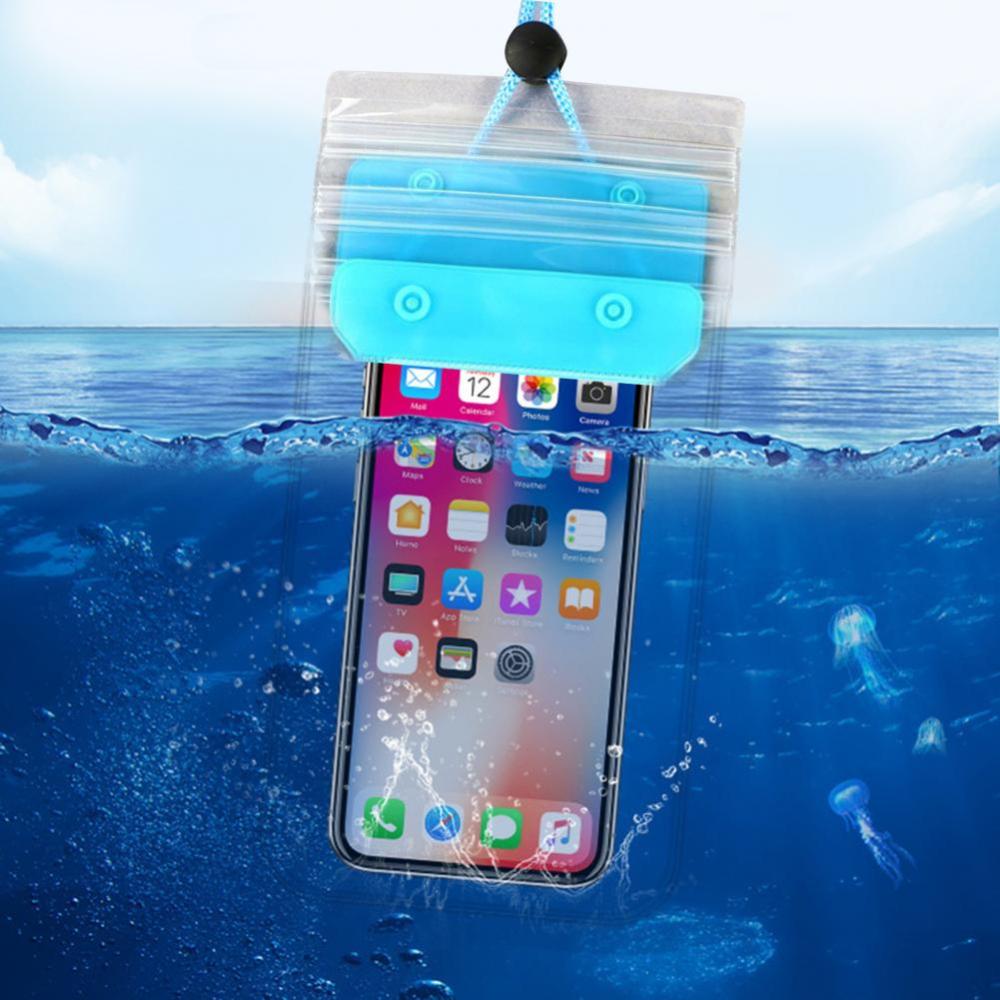 Cell Phone Waterproof Bag Three Channel Thickened Touch Screen Dive Sleeve Swimming Spa Seal Bag