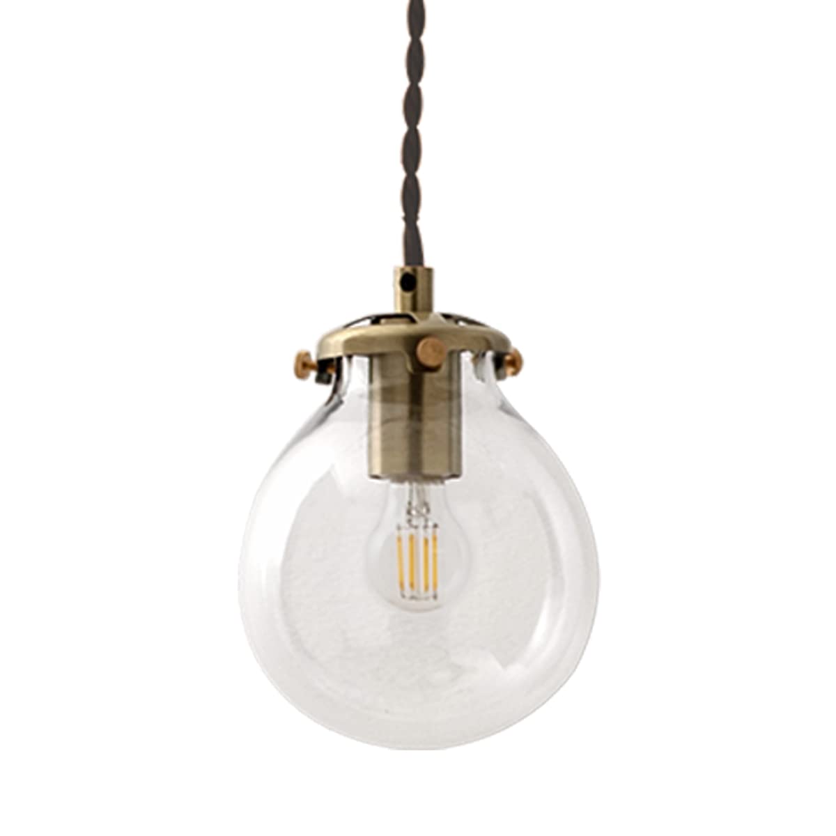 

Bon Furniture Antique Pendant Light, Ceiling Light, Hanging Light, LED Bulb Only, Single Light, Dining Room, Living Room, No Installation Required,