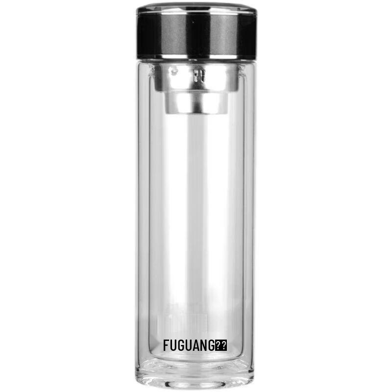 FUGUANG Yiming 390ml Double-Layer Glass Tea Cup