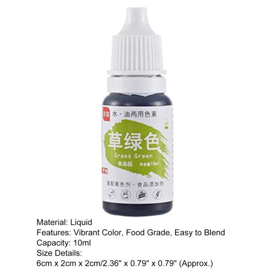 10ml Food Easy Coloring Fade-resistant To Blend Natural Ingredient Fondant Icing Cake Food