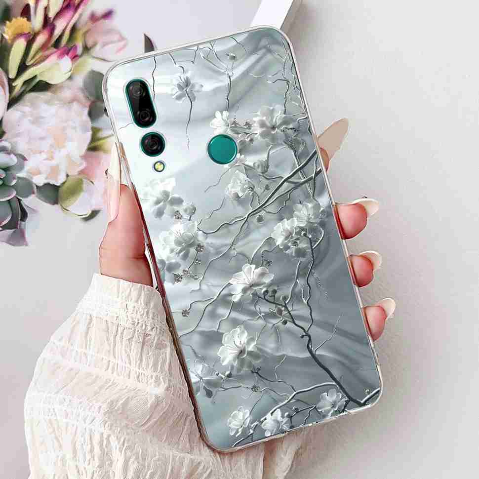 For Huawei Y9 Prime 2019 6.59" Case Cute Balloon Girl Flower Soft Silicone TPU Cover For Huawei Y9Prime 2019 STK-L21 Phone Shell