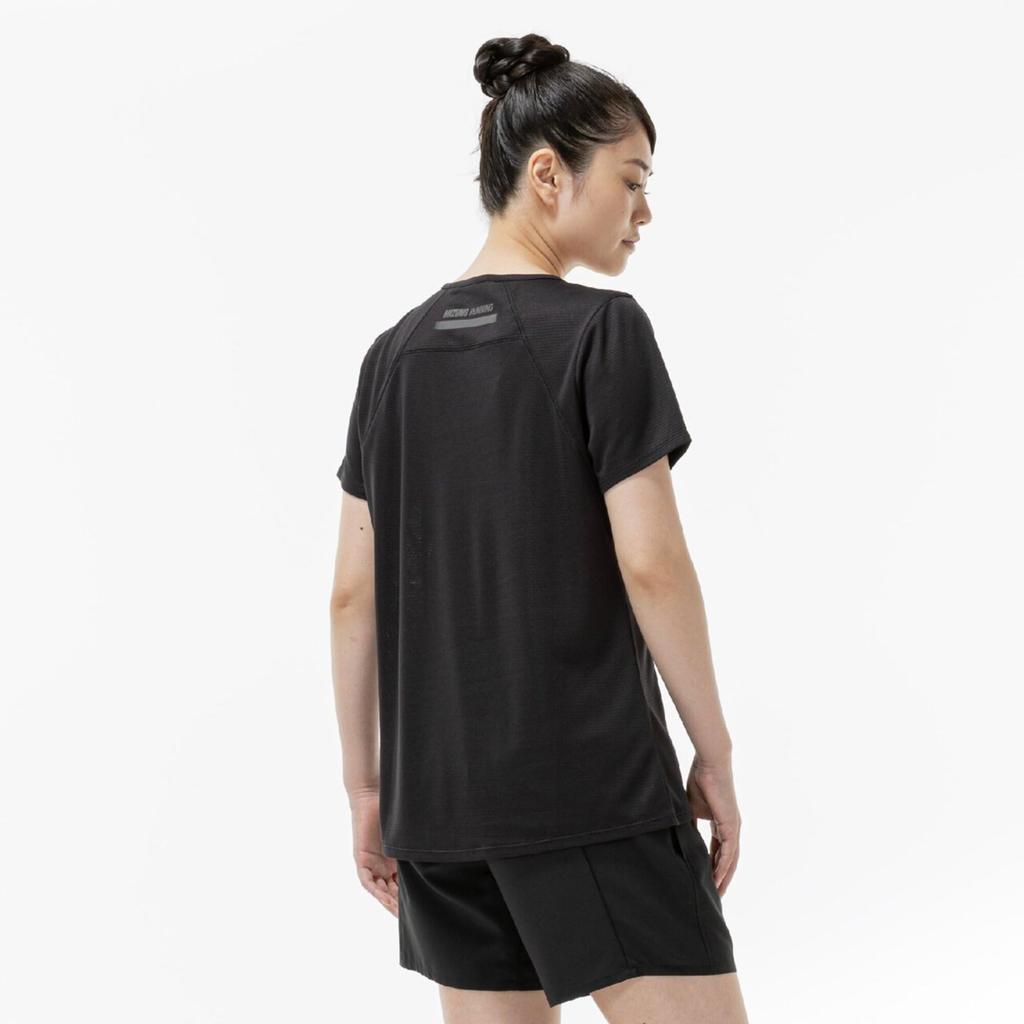 Running Wear Dry Aeroflow High Breathability J2MAD204 Ladies Black M [Mizuno] T-Shirt [Women's]