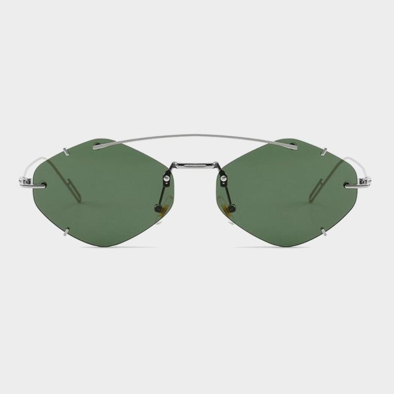 

NeoRetro 2580 Two-Bridge Minimal Sunglasses C2 Khaki C2 KHAKI
